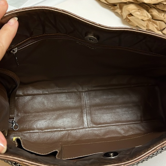 CHANEL Bronze Distressed Calfskin Bag - Picture 13 of 17
